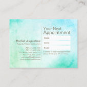 YOGA 10 Class Pass Termin Meditation Pose Om Treuekarte (Rückseite)