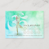 YOGA 10 Class Pass Termin Meditation Pose Om Treuekarte (Vorderseite)