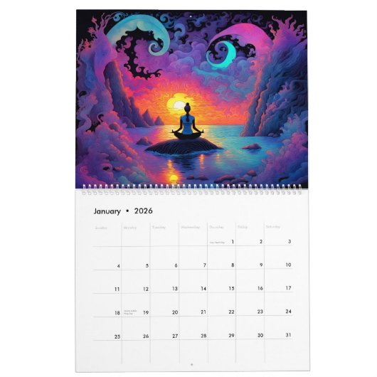 Yoga 2024 kalender (Jan 2026)