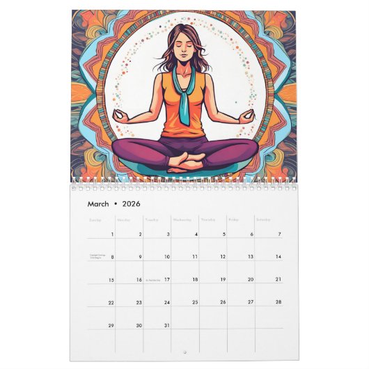 Yoga 2025 kalender (Mär 2026)