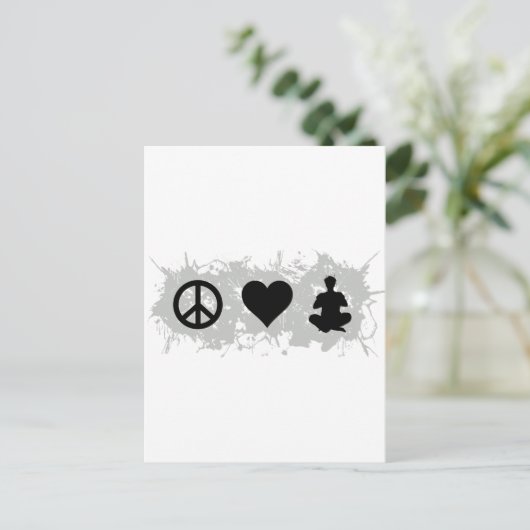 Yoga 2 postkarte (Stehend Vorderseite)