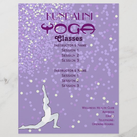 Yoga A4 Flyer (Vorne)