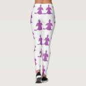 Yoga-Abbildung, Sukhasana-Pose, benutzerdefinierte Leggings (Rückseite)