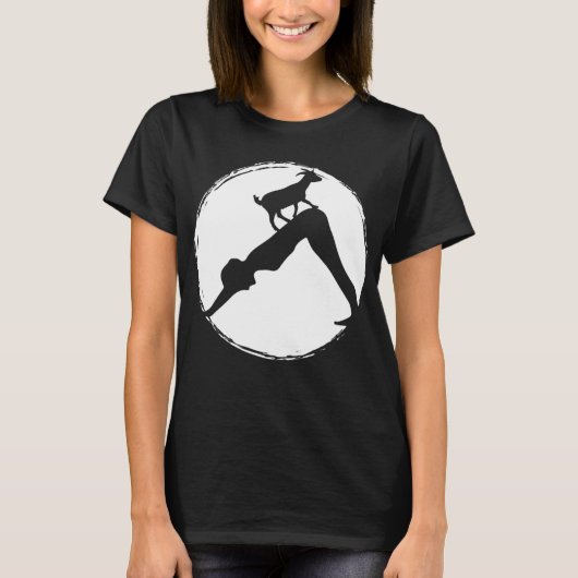 Yoga-Abwärtsposition für Ziegen - Yoga-Student ode T-Shirt (Vorderseite)