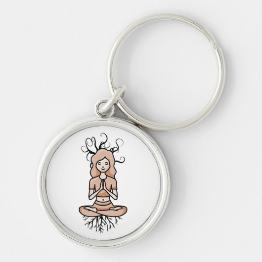 Yoga Addict Schlüsselanhänger (Vorne)