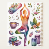 Yoga-Affirmation inspiriert Planer (Rückseite)