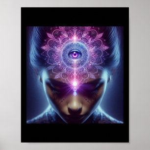 Yoga Ajna Bewusstsein Drittes Auge Chakra Brahman Poster