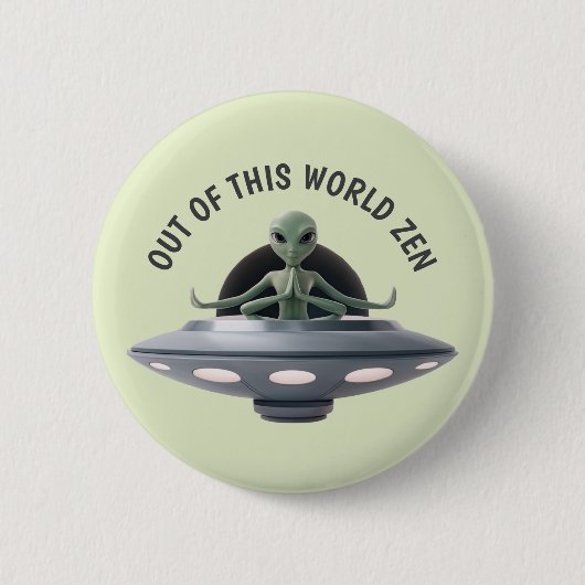 Yoga Alien Button (Vorderseite)