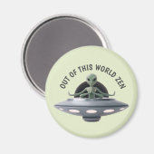 Yoga Alien Magnet (Vorderseite/Rückseite)