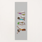 Yoga Alphabet Women Mat Yogamatte (Vorderseite)