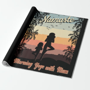 Yoga am Morgen mit Mumpenpapier Geschenkpapier