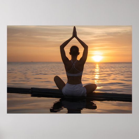 Yoga am Strand Poster (Vorne)