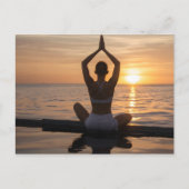 Yoga am Strand Postkarte (Vorderseite)