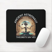 Yoga Ancient Astronauten Theoretiker sagen Ja Alie Mousepad (Mit Mouse)
