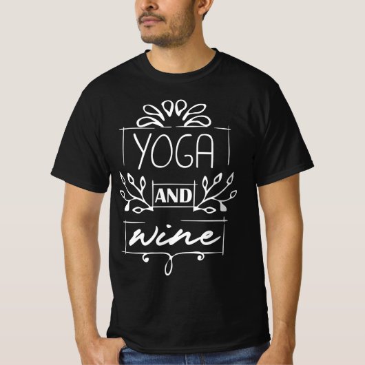 Yoga and Wine T-Shirt (Vorderseite)