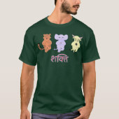 Yoga Animals funny T-Shirt (Vorderseite)