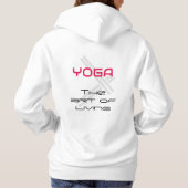 Yoga Art des Lebens Hoodie (Rückseite)