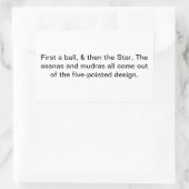 Yoga asana mudra kundalini Hankamer Artjunkhaus Om Rechteckiger Aufkleber (Tasche)