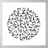 Yoga-Asana-Sammlung Poster (Vorne)