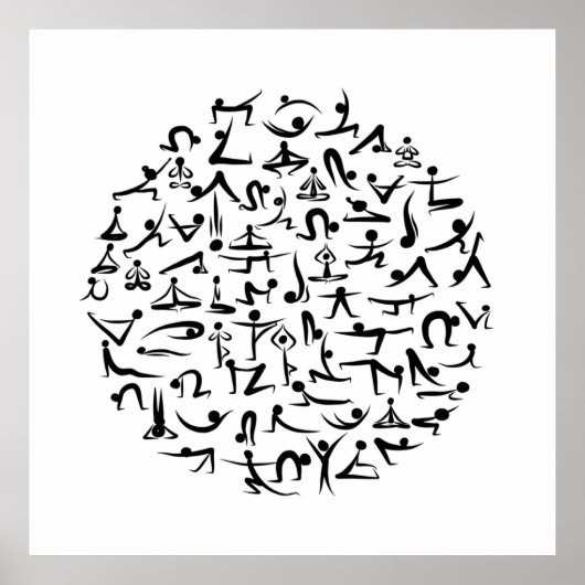Yoga-Asana-Sammlung Poster (Vorne)