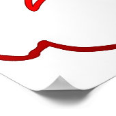 Yoga Asana Siddhasana Pose mit 7 Chakras Poster (Ecke)