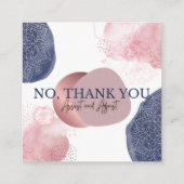 Yoga Assist Cards Quadratische Visitenkarte (Rückseite)