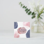 Yoga Assist Cards Quadratische Visitenkarte (Stehend Vorderseite)