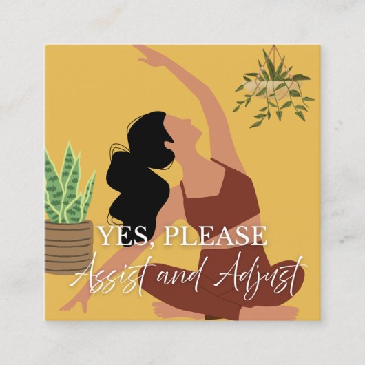 Yoga Assist Cards Telefonnummerkarte (Vorderseite)