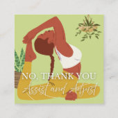 Yoga Assist Cards Telefonnummerkarte (Rückseite)