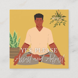 Yoga Assist Cards Telefonnummerkarte