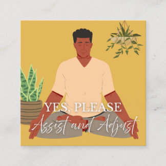 Yoga Assist Cards Telefonnummerkarte