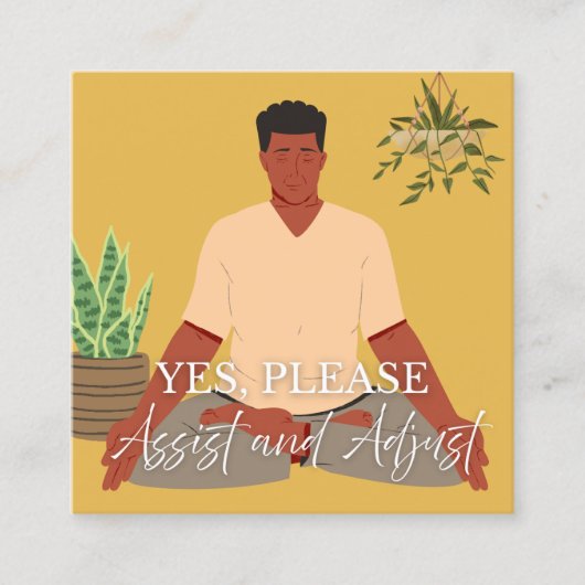 Yoga Assist Cards Telefonnummerkarte (Vorderseite)