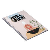 Yoga, atmen notizblock (Rechte Seite)