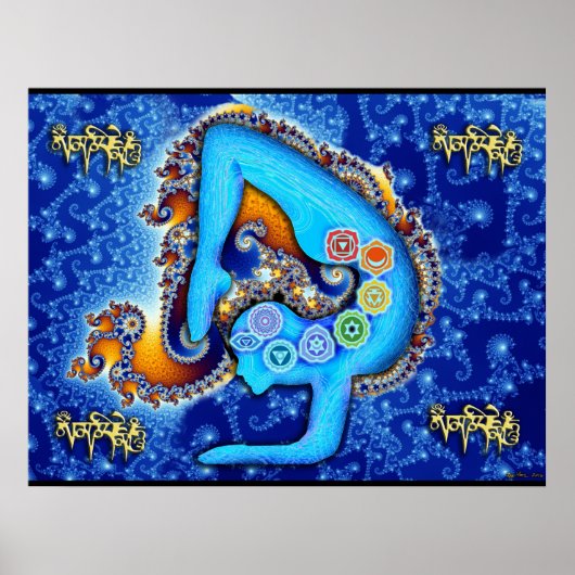 Yoga Aura & Chakras Poster (Vorne)