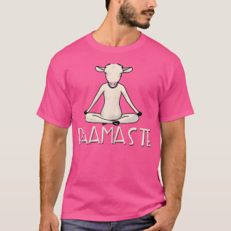 Yoga Baamaste Funny Goat Yoga In Lotus Pose Yoga T-Shirt