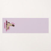 Yoga Badass Workout Kitty Cat Individuelle Name Yo Yogamatte (Vorderseite (Horizontal))