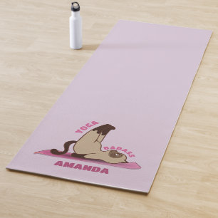 Yoga Badass Workout Kitty Cat Individuelle Name Yo Yogamatte
