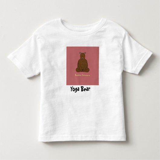 "Yoga-Bärn-" Kleinkind-T-Shirt Kleinkind T-shirt (Vorderseite)