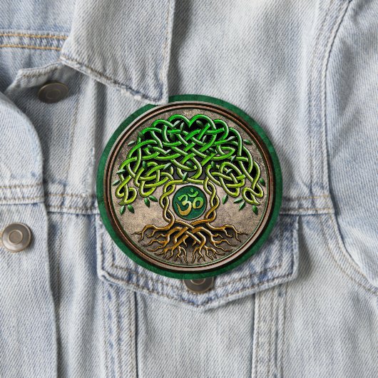 Yoga-Baum des Lebens Button (Beispiel)