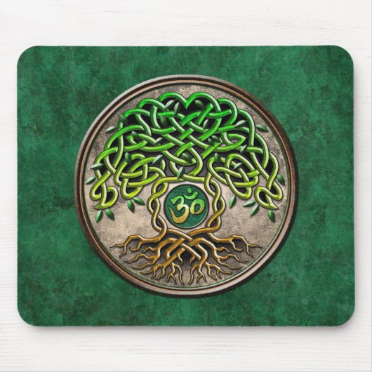 Yoga-Baum des Lebens Mousepad (Vorne)