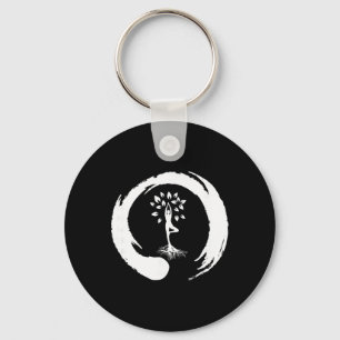Yoga Baum des Lebens Yin Yang Meditation  Schlüsselanhänger
