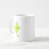 Yoga-Baum-Frosch Kaffeetasse (Vorderseite Links)