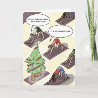 Yoga-Baum-Pose-Feiertags-Karte