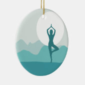 Yoga-Baum-Pose Keramikornament (Rechts)