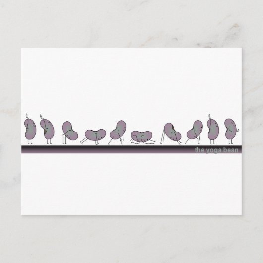 Yoga Bean - Sonnenanregung Postkarte (Vorderseite)