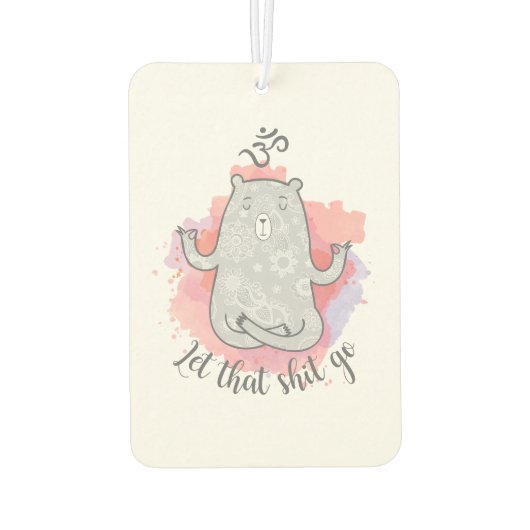 Yoga Bear Autolufterfrischer (Rückseite)