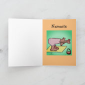 Yoga Bear Namaste Grußkarte Dankeskarte (Innenseite)