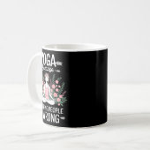 Yoga Because Punching People Is Wrong Kaffeetasse (Vorderseite Links)