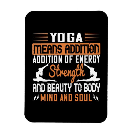 Yoga bedeutet die Hinzufügung von Energie und Soul Magnet (Vertikal)