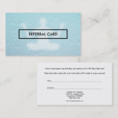 Yoga-Befassung mit Dampfglas Empfehlungskarte (Vorne/Hinten)